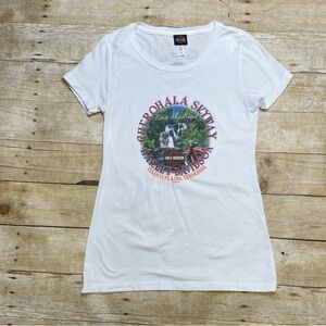 Harley-Davidson Women’s White Short Sleeve T-Shirt Cherohala Skyway